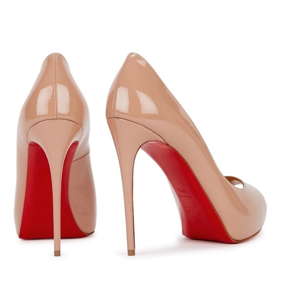 Christian Louboutin New prive 120 mm platform pumps Color Tan size 37 - Picture 5 of 15